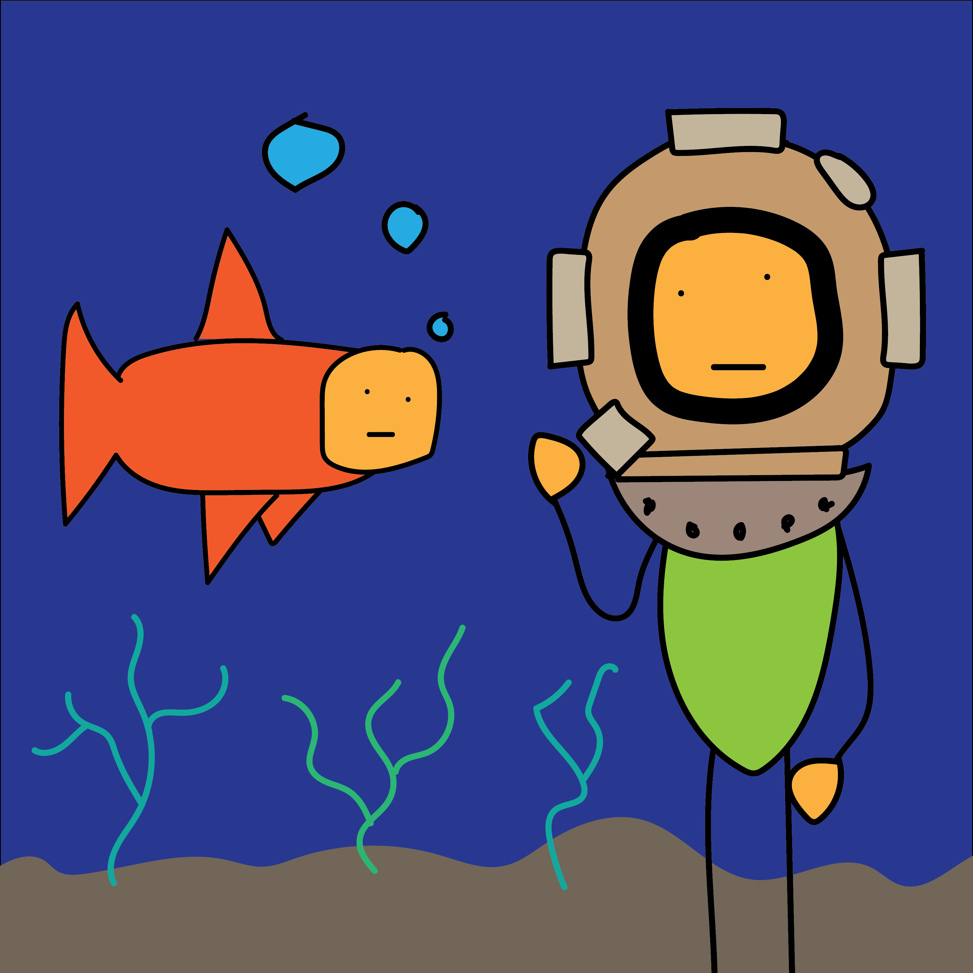 #19 Diver meets fish