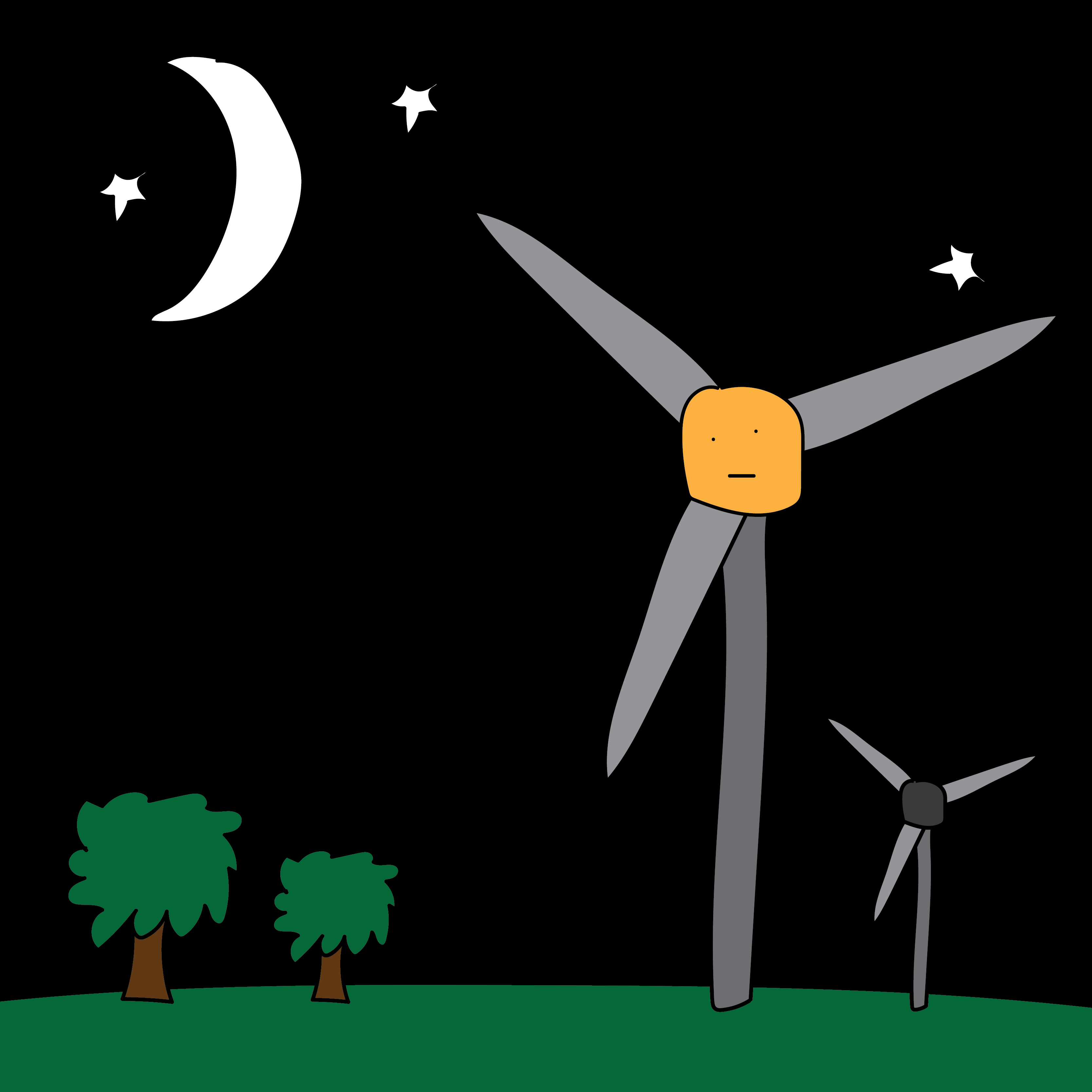 #50 Night Wind Turbine Twiglet